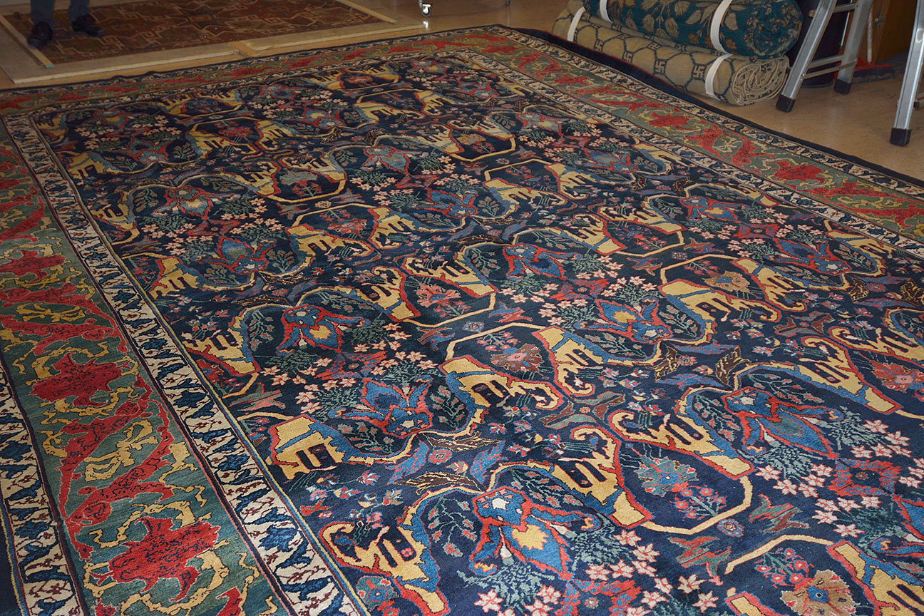 Antique bidjar, geirous Carpet - # 50355