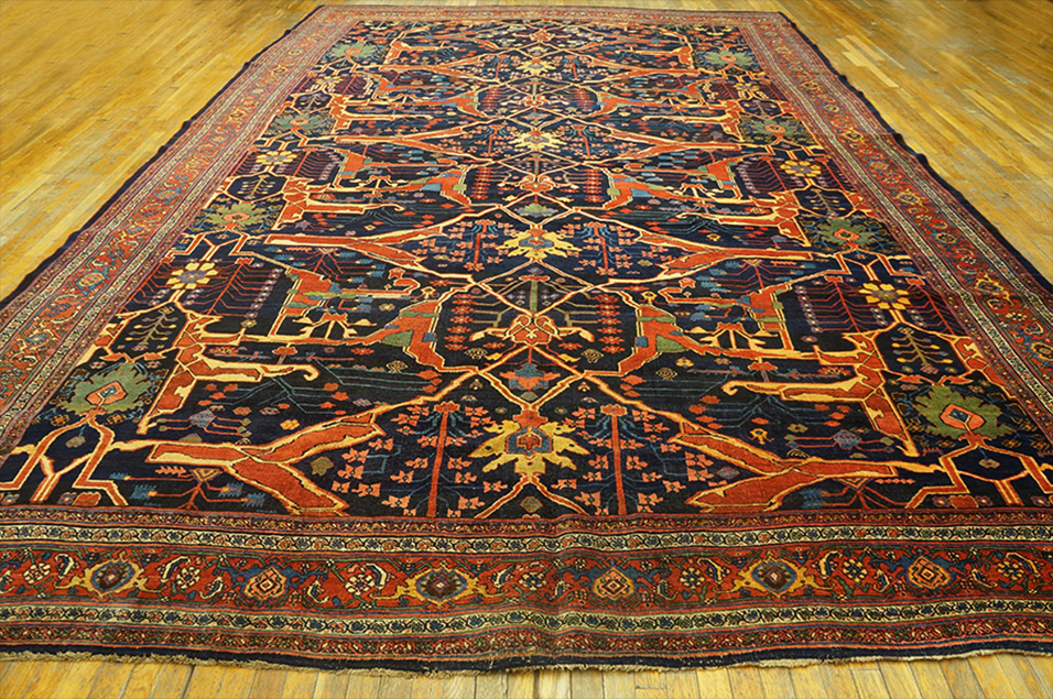 Antique bidjar, geirous Carpet - # 56339