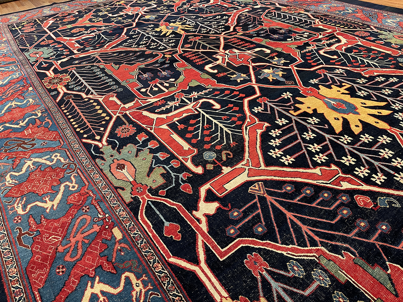 Antique bidjar, geirous Carpet - # 56451