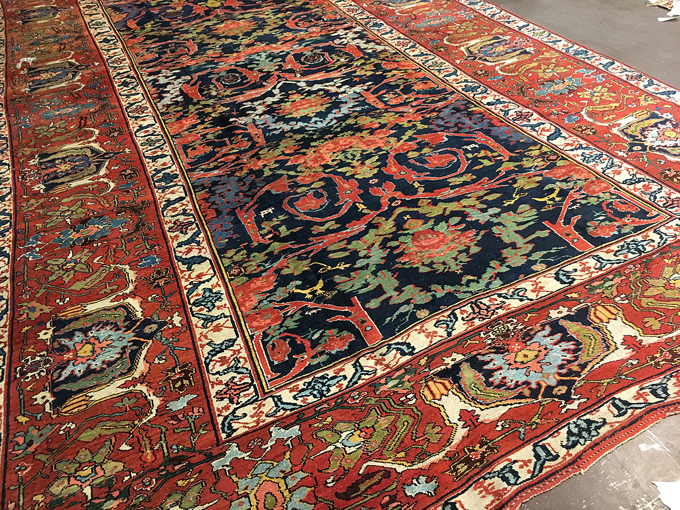 Antique bidjar, geirous Carpet - # 80077