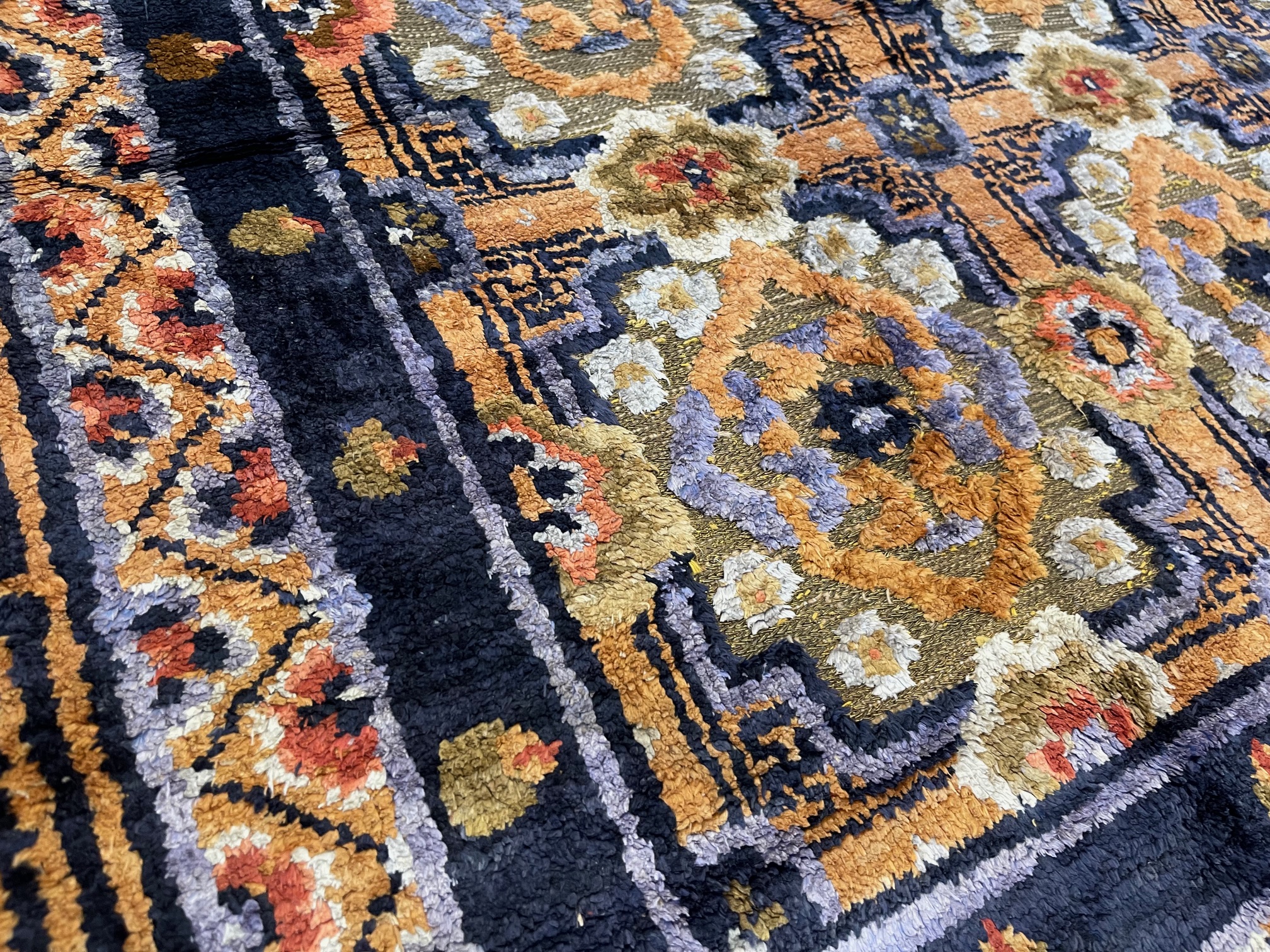 Antique chinese, silk Rug - # 57995