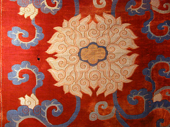 Antique chinese velvet brocade panel Carpet - # 3432