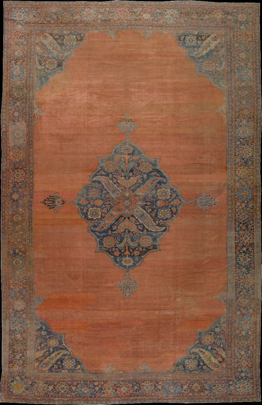 Antique fereghan Carpet - # 41528