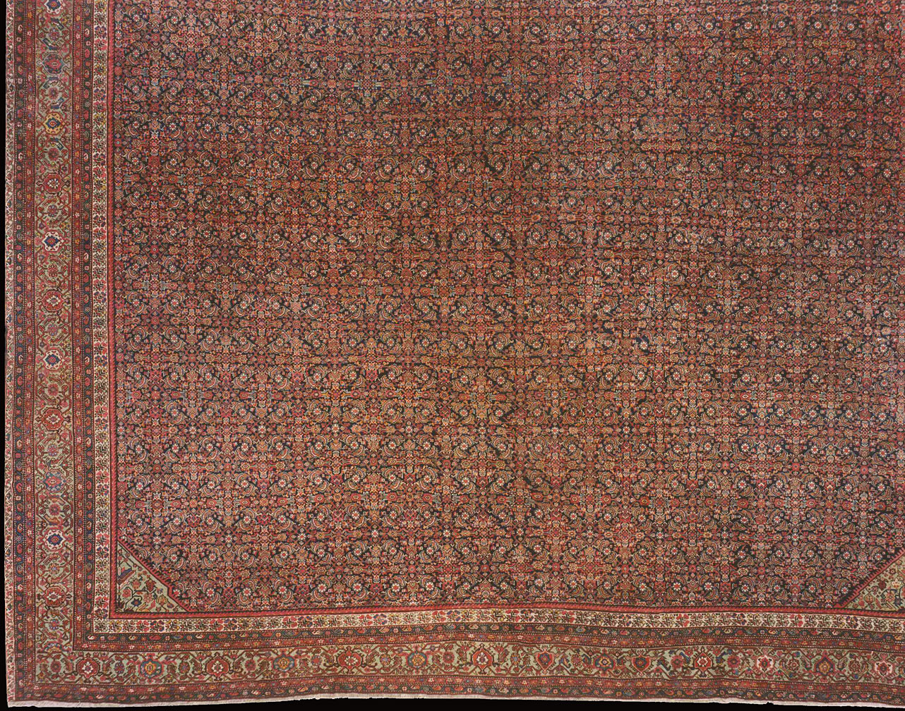 Antique fereghan Carpet - # 7732