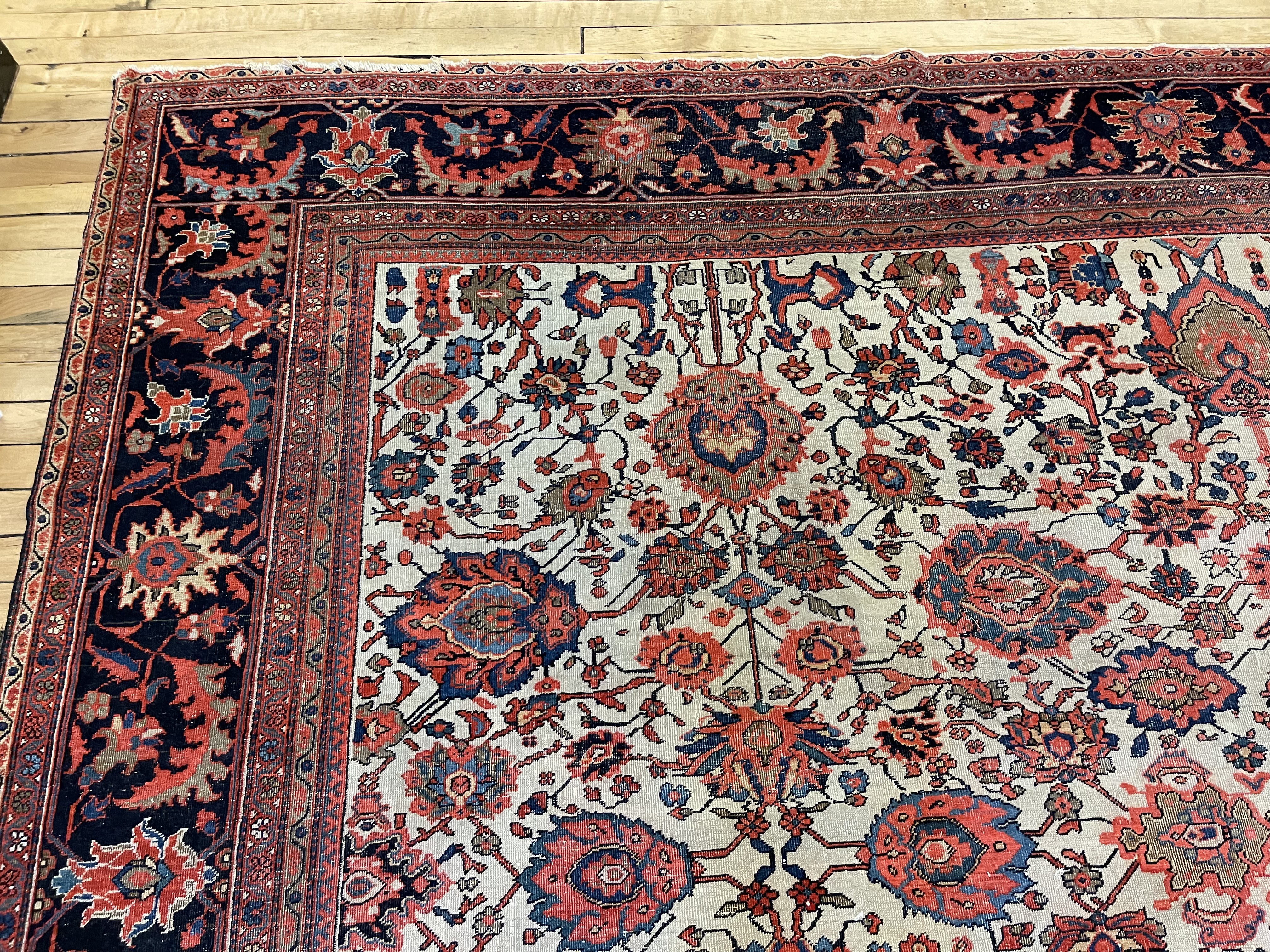 Antique fereghan Carpet - # 78204