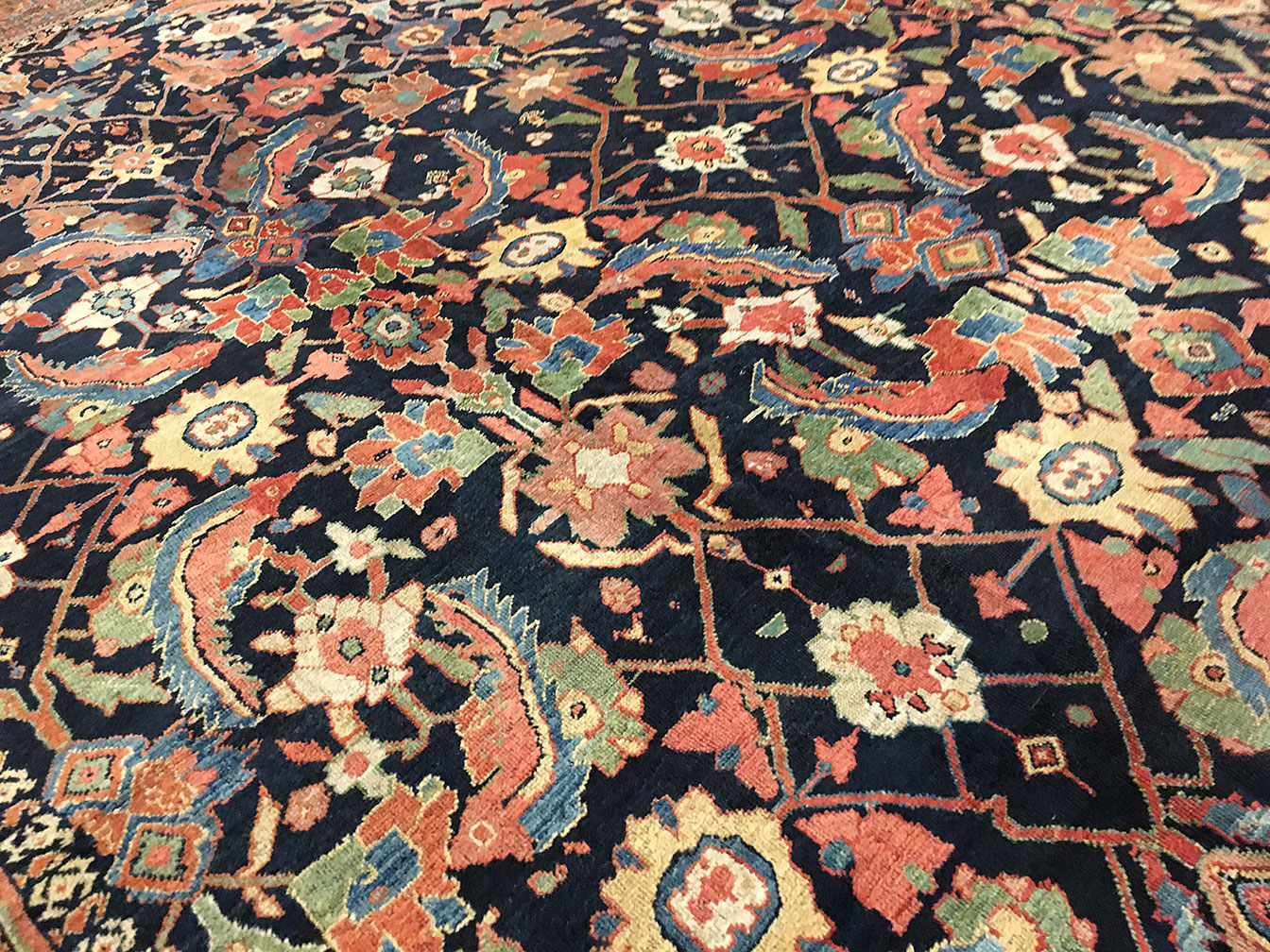 Antique fereghan Carpet - # 80098
