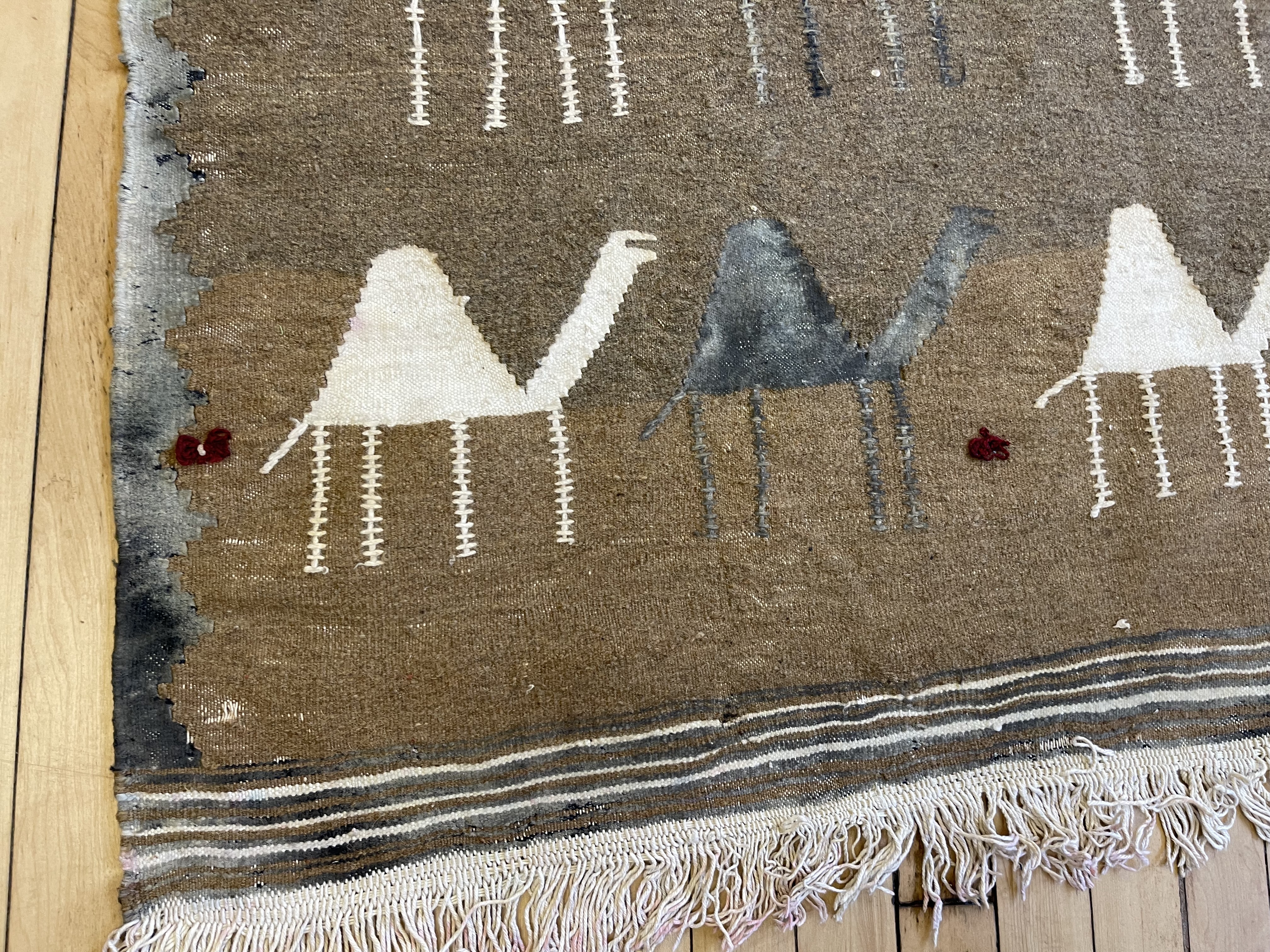 Antique flatweave Rug - # 78098