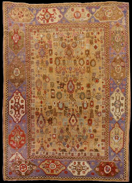 Antique ghiordes Carpet - # 51479