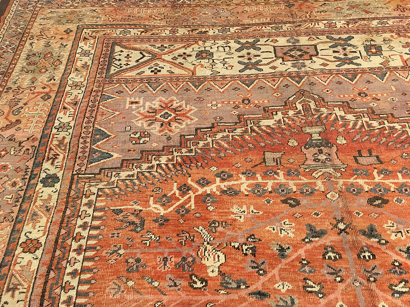 Antique ghiordes Carpet - # 52068