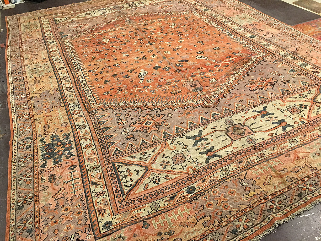 Antique ghiordes Carpet - # 52068