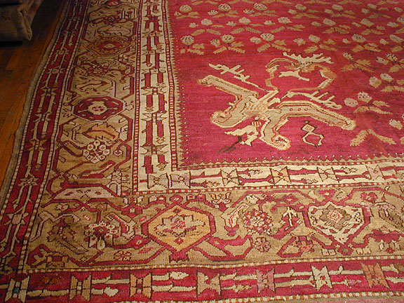 Antique ghiordes Carpet - # 5602