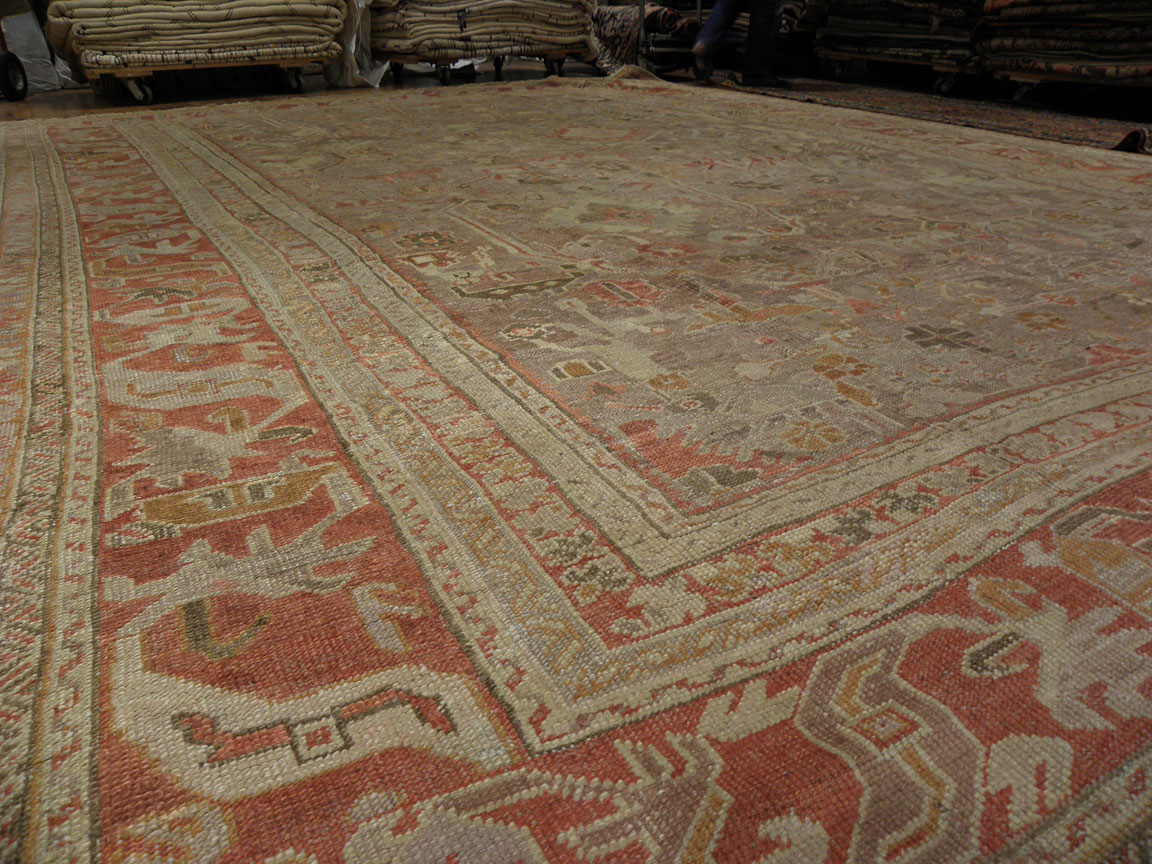 Antique ghiordes Carpet - # 7406