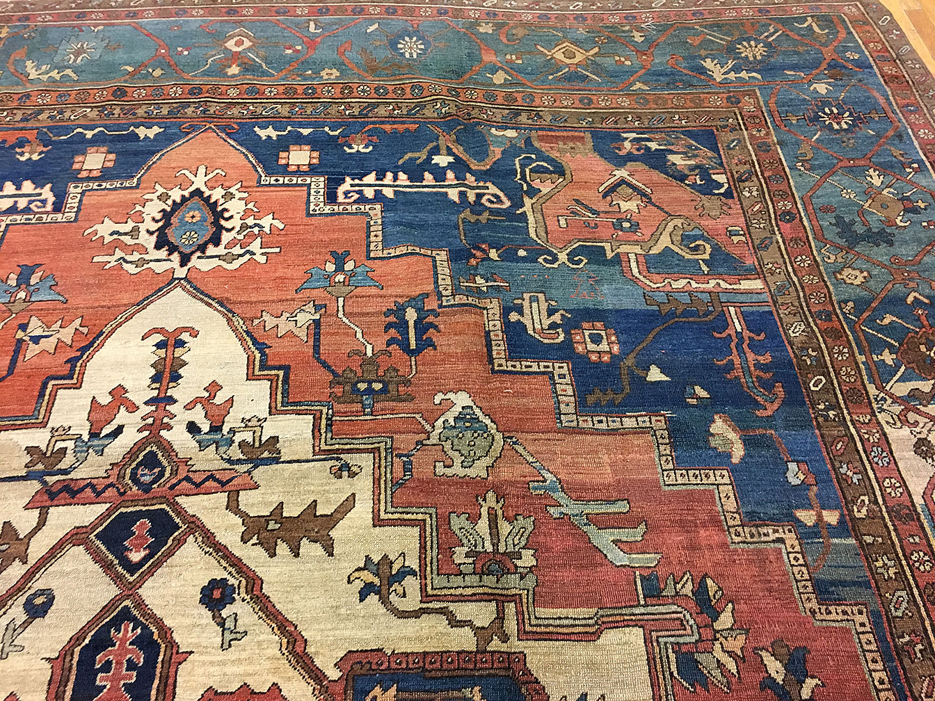 Antique heriz Carpet - # 53378