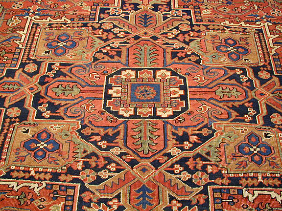 Antique heriz Carpet - # 2614