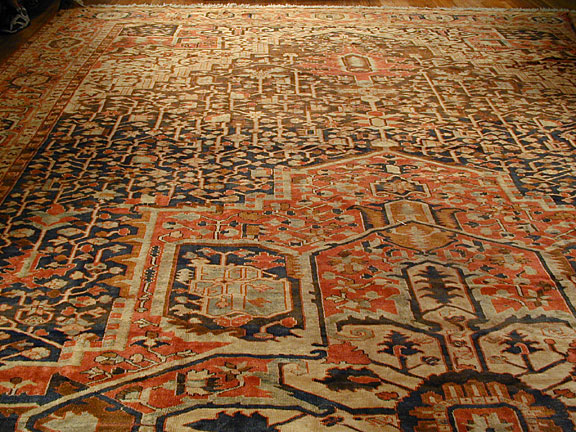 Antique heriz Carpet - # 4179