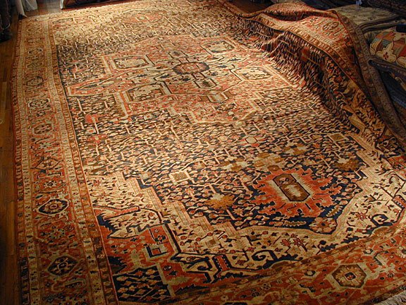 Antique heriz Carpet - # 4179