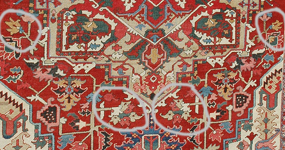 Antique heriz Carpet - # 50156