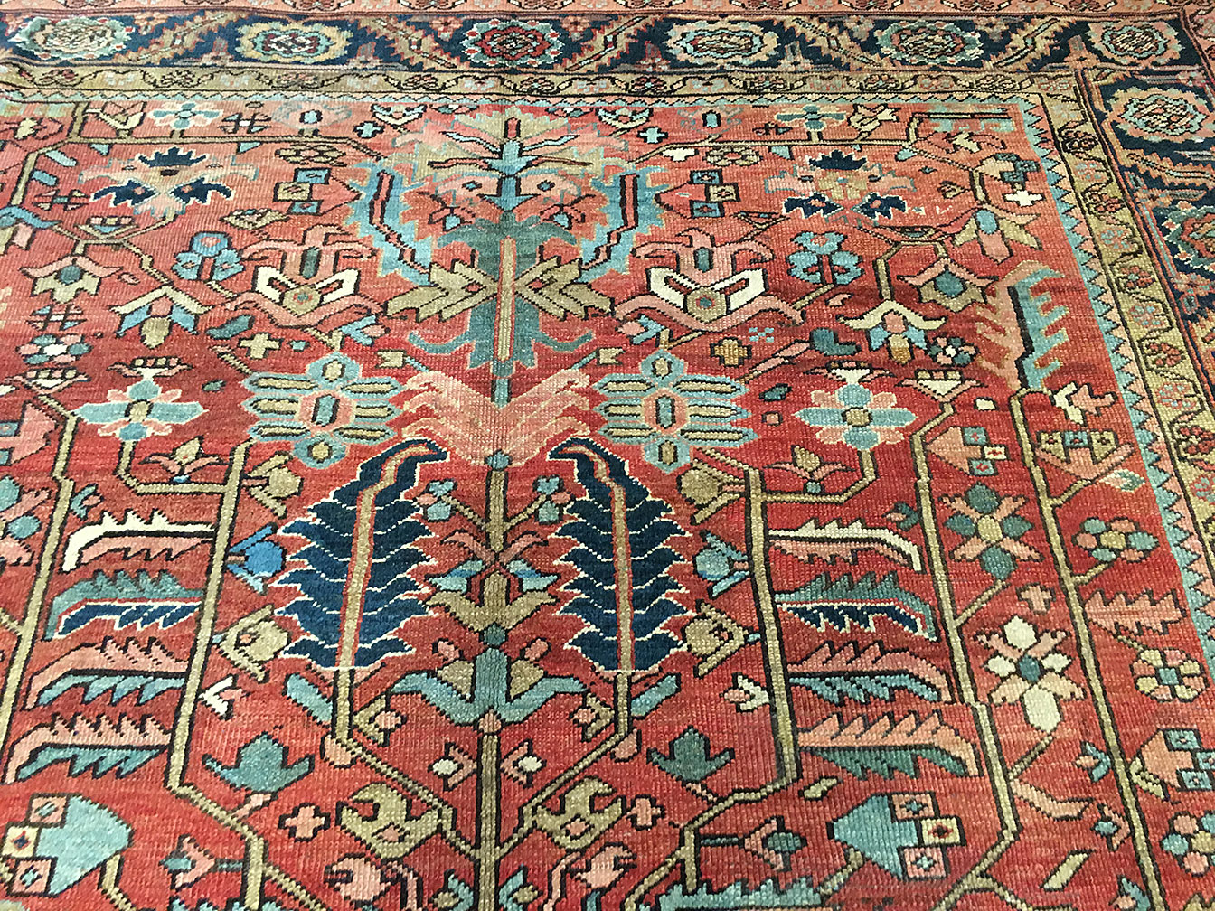 Antique heriz Carpet - # 51402