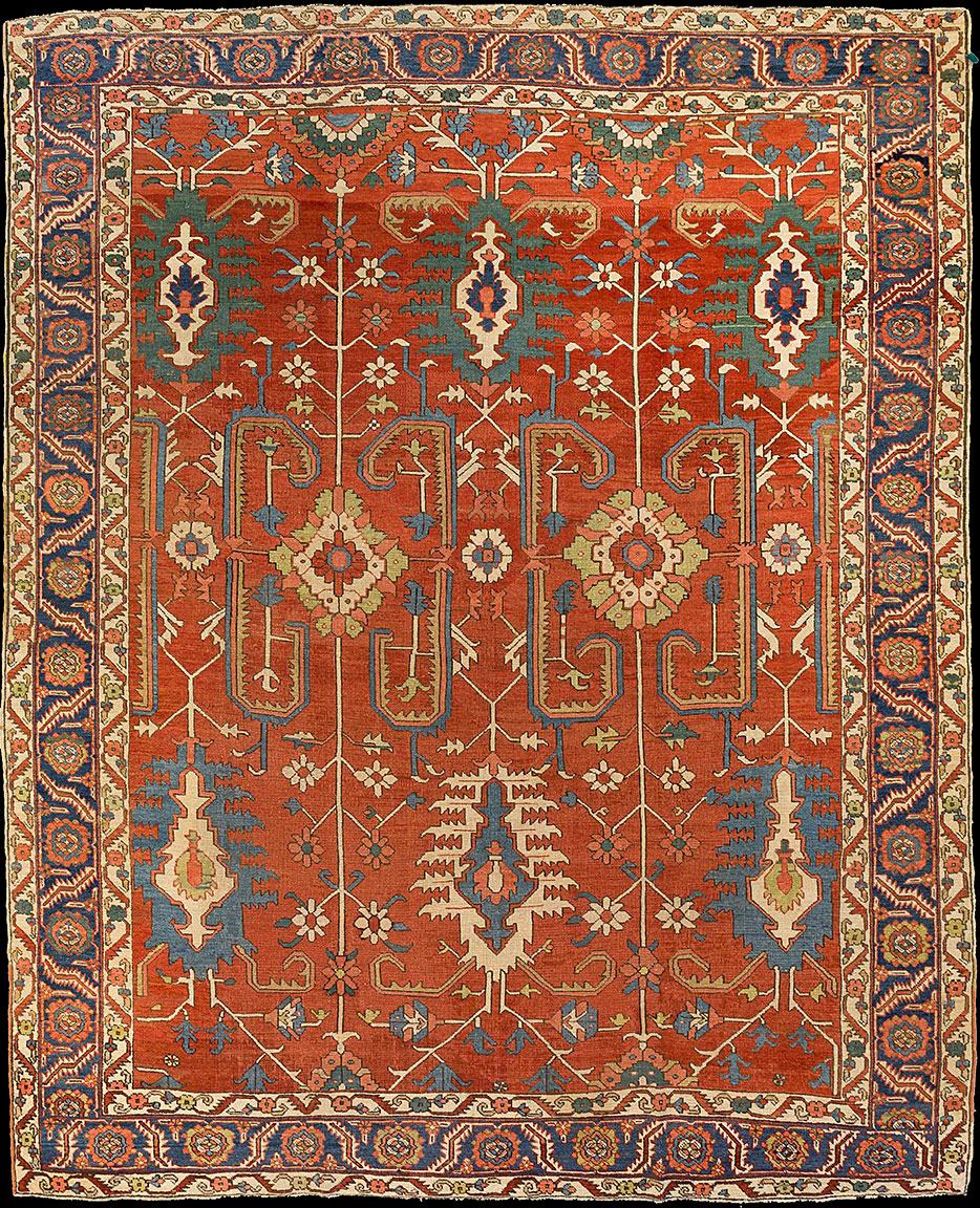 Antique heriz Carpet - # 51523