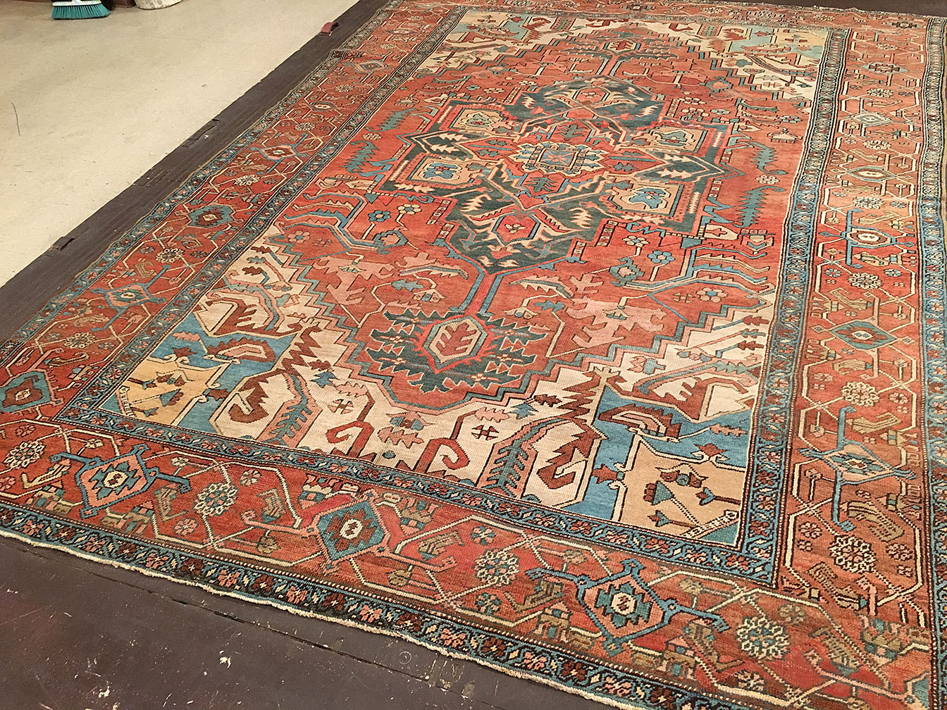 Antique heriz Carpet - # 51525