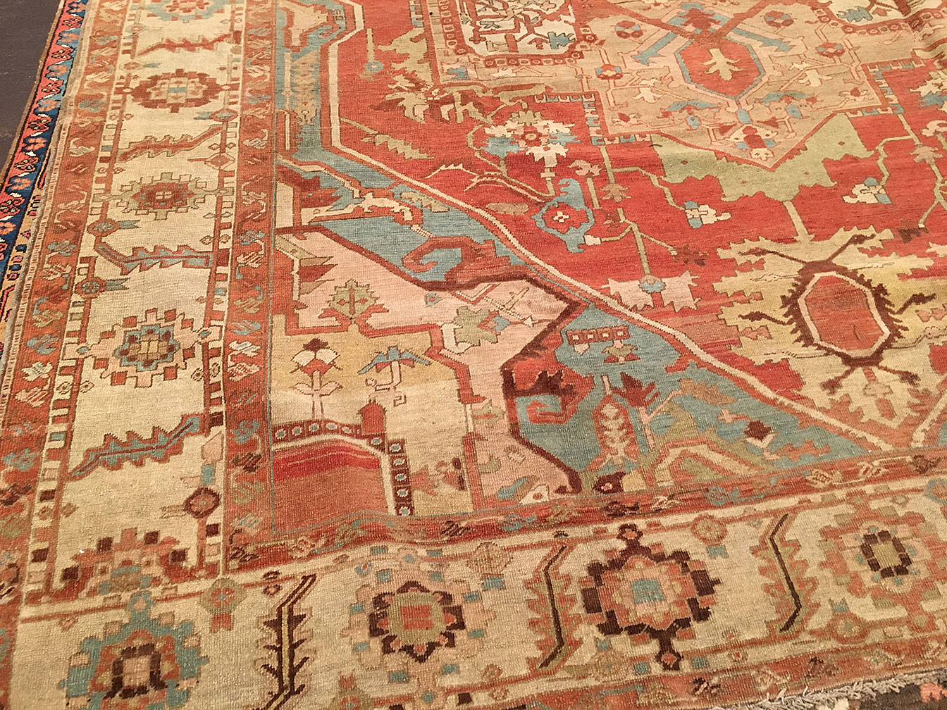 Antique heriz Carpet - # 51544