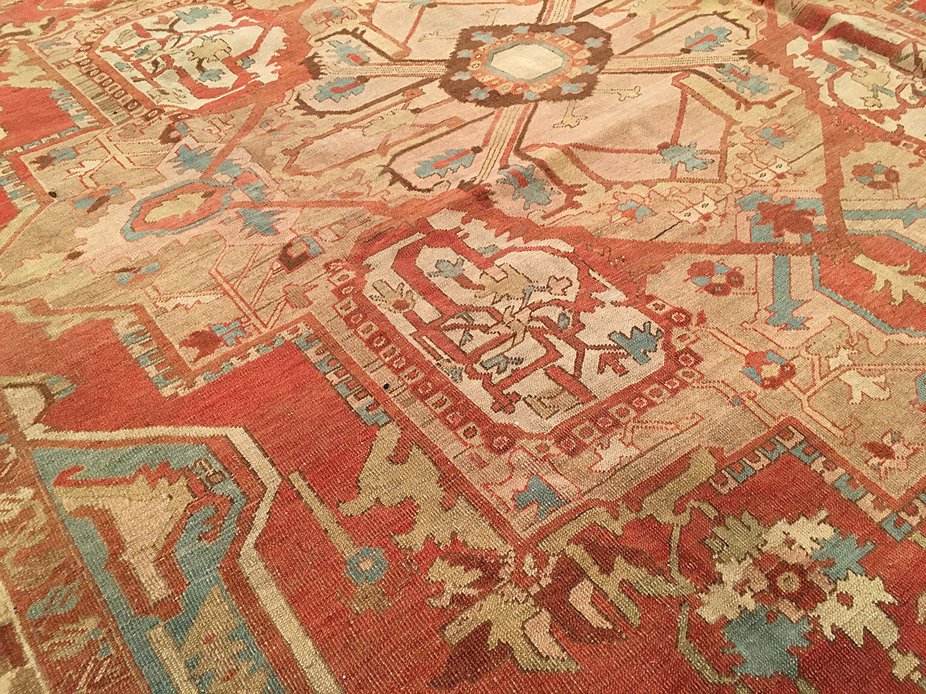Antique heriz Carpet - # 51544