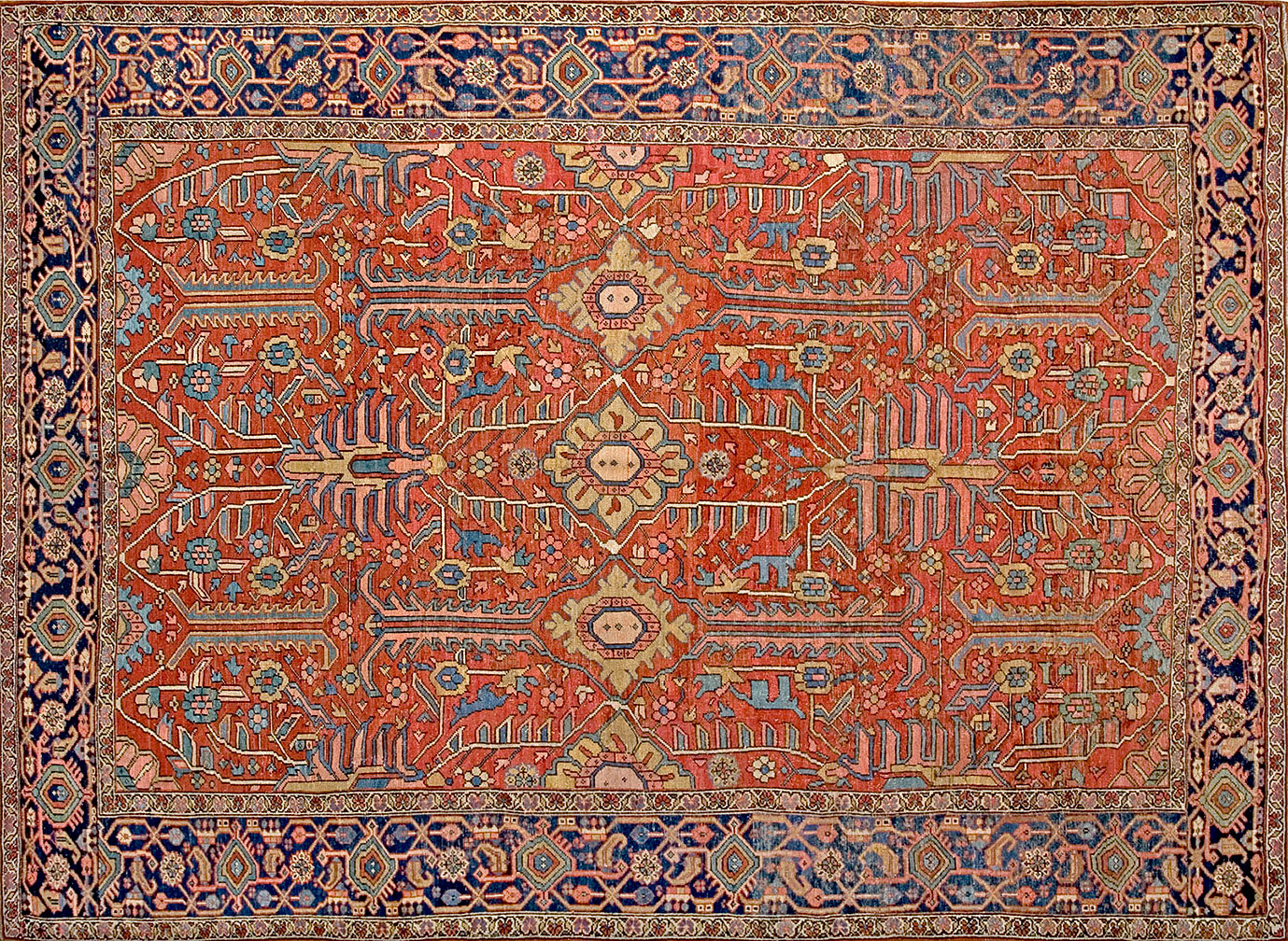 Antique heriz Carpet - # 51596