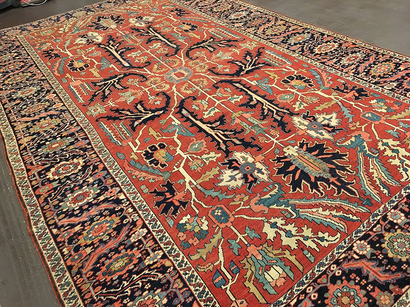 Antique heriz Carpet - # 51597