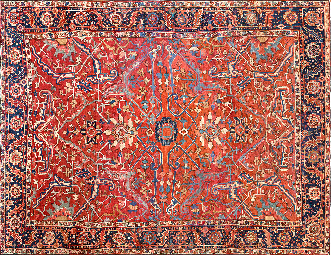 Antique heriz Carpet - # 51599