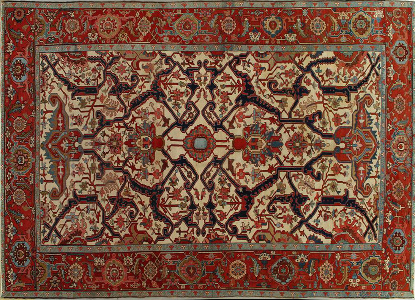 Antique heriz Carpet - # 52048