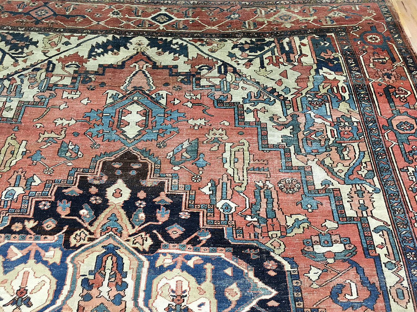 Antique heriz Carpet - # 52303
