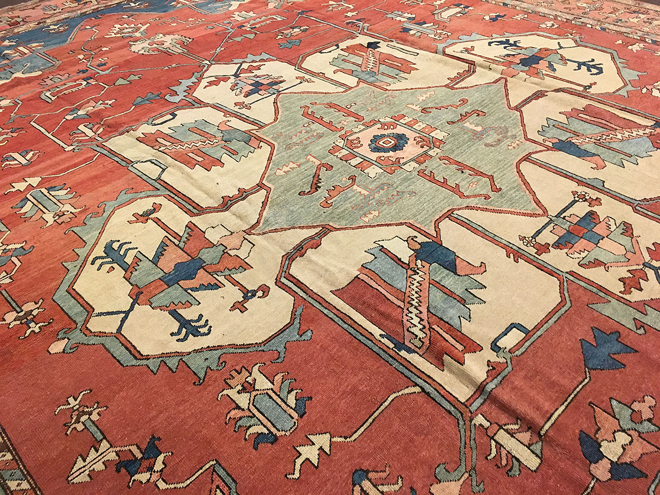 Antique heriz Carpet - # 52464