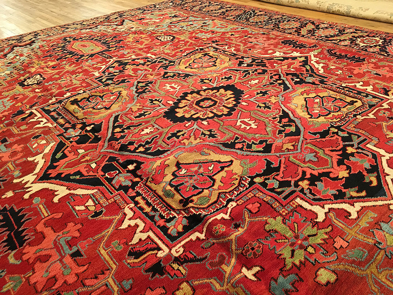 Antique heriz Carpet - # 52881