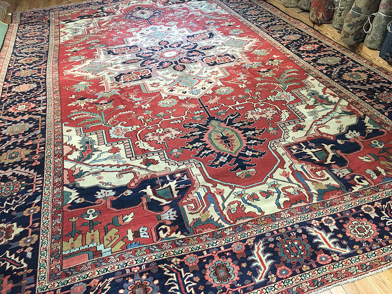 Antique heriz Carpet - # 52937