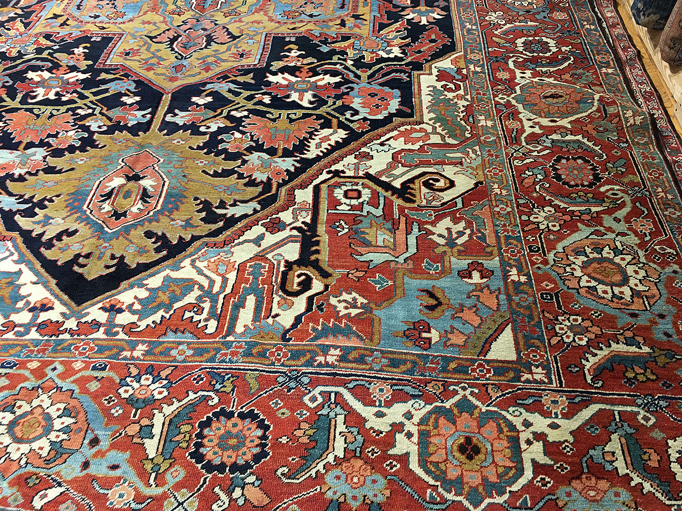 Antique heriz Carpet - # 52938