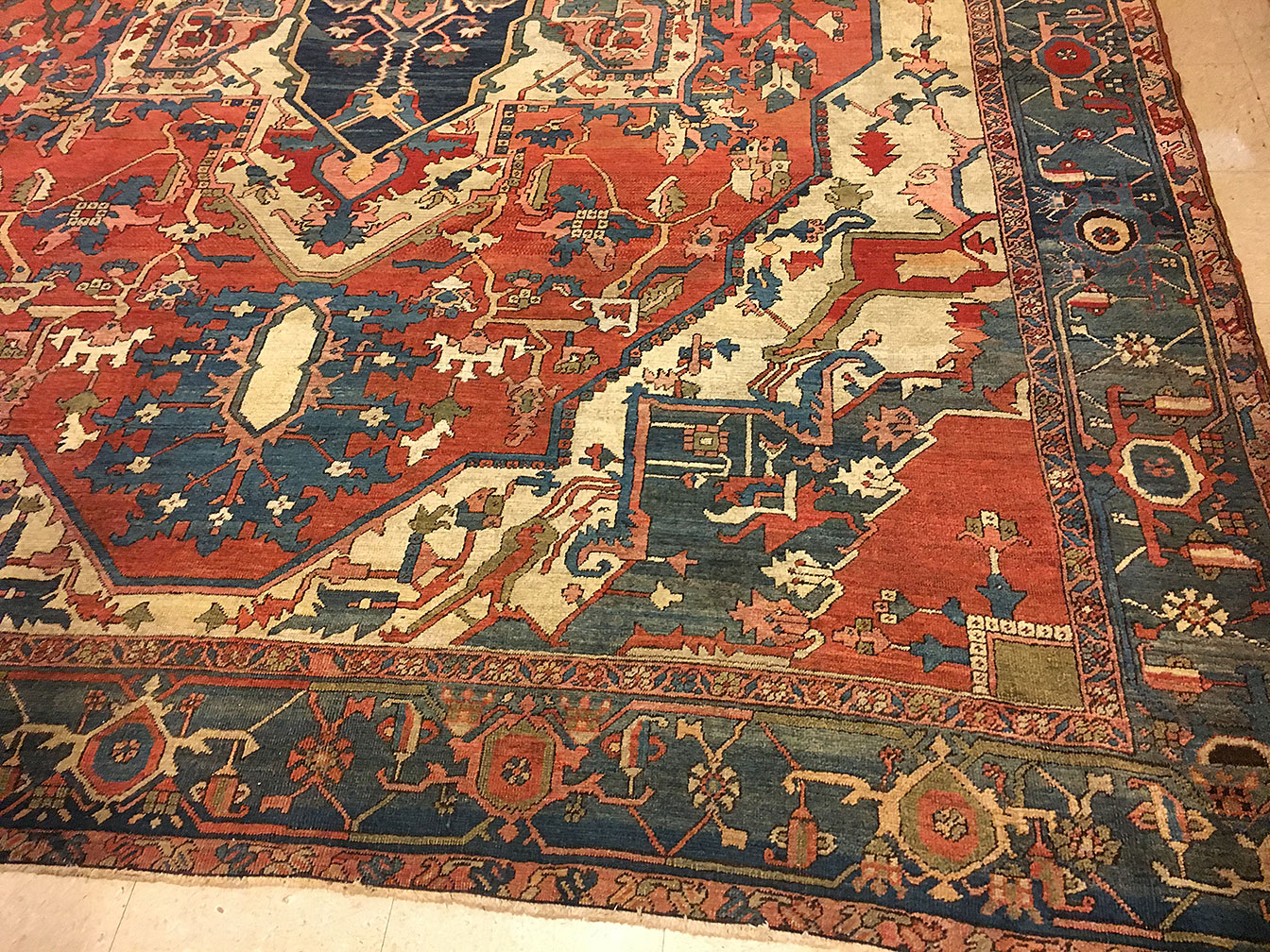 Antique heriz Carpet - # 53024