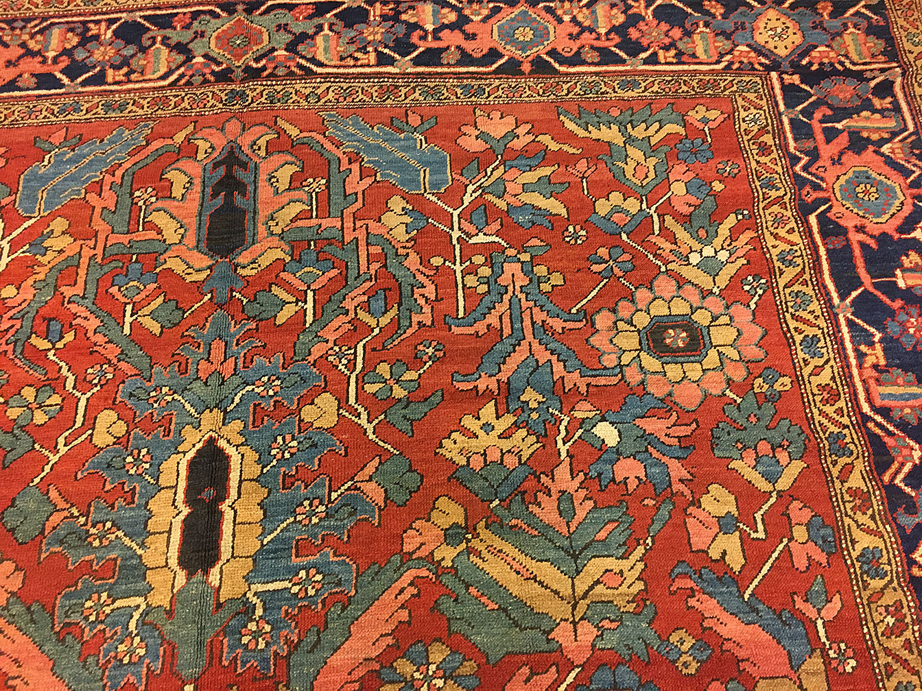 Antique heriz Carpet - # 53079