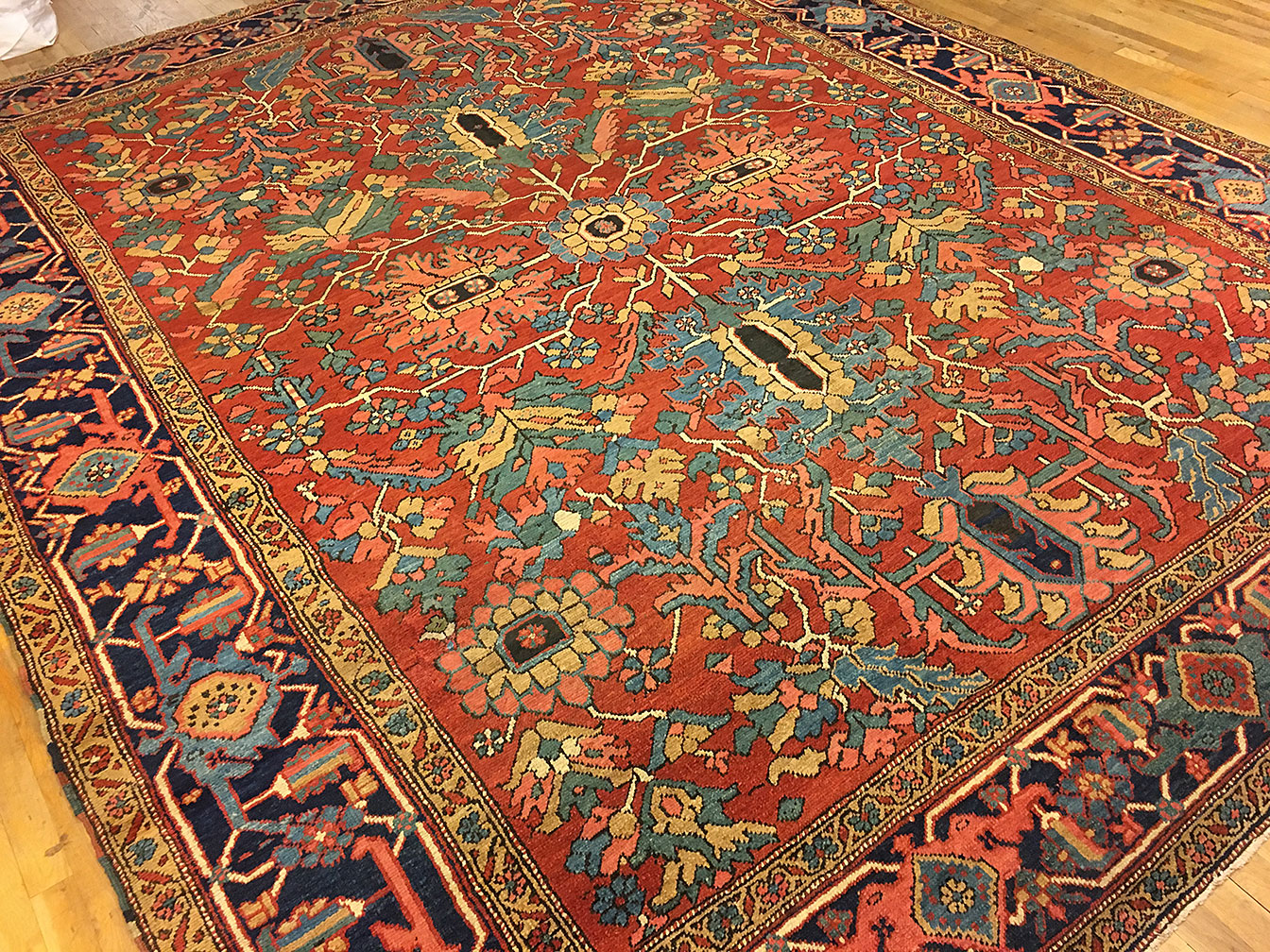 Antique heriz Carpet - # 53079