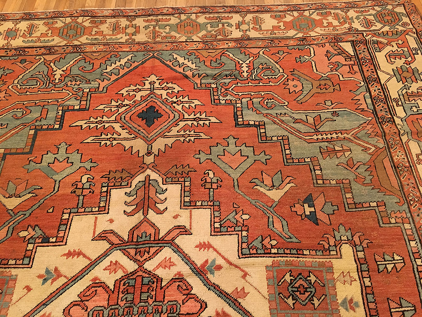 Antique heriz Carpet - # 53458