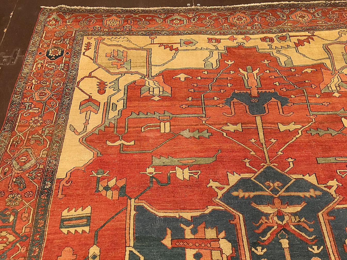Antique heriz Carpet - # 53668