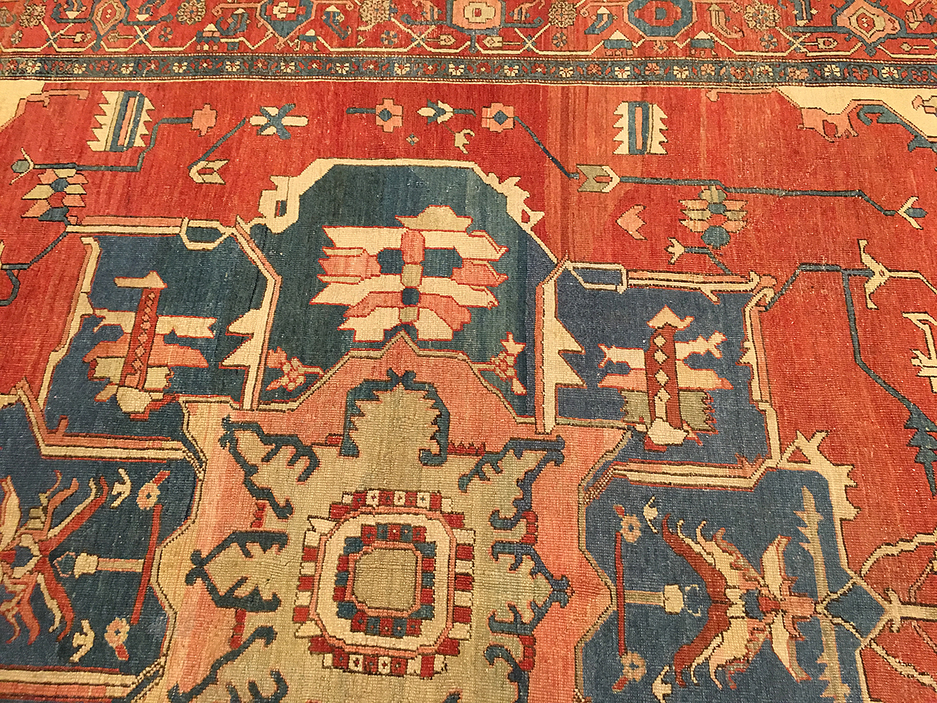 Antique heriz Carpet - # 53668