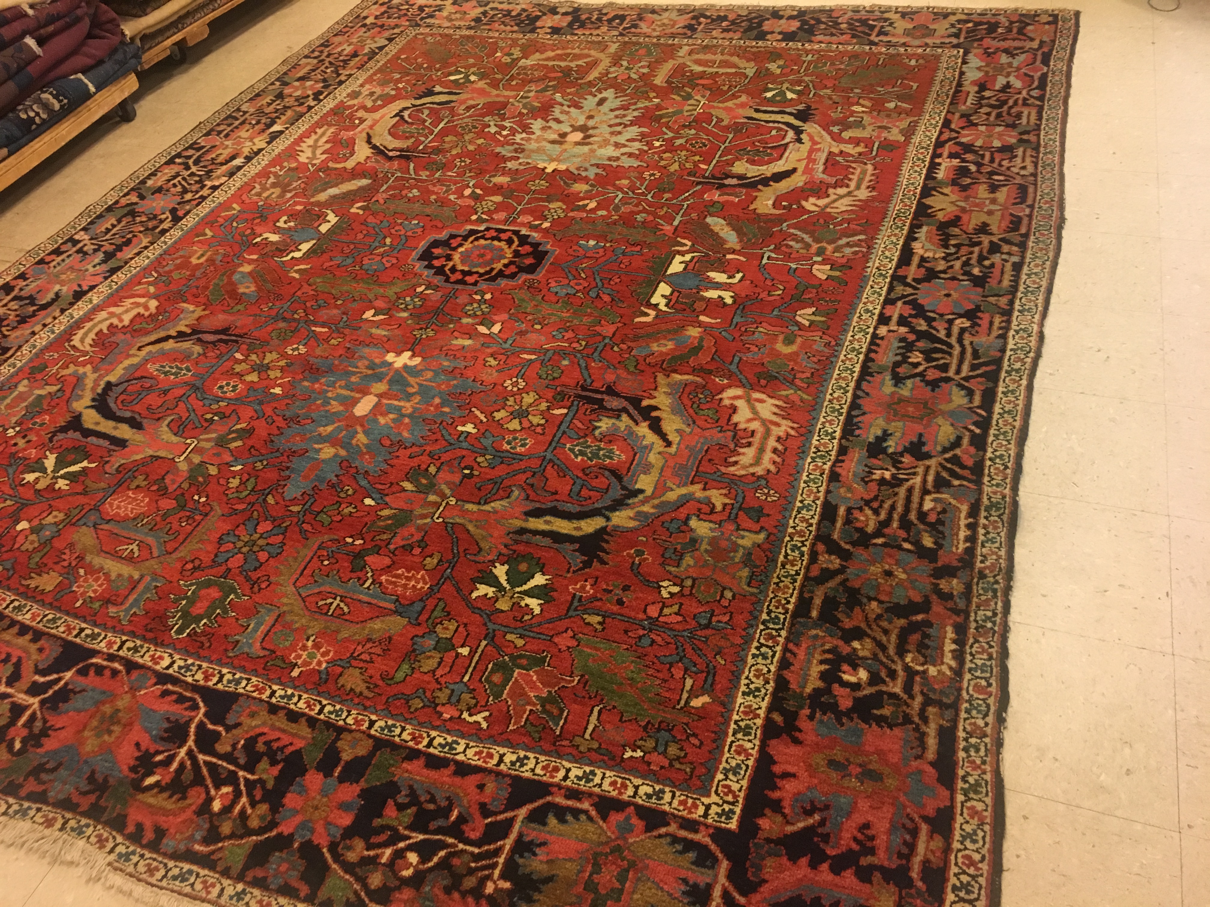 Antique heriz Carpet - # 53877
