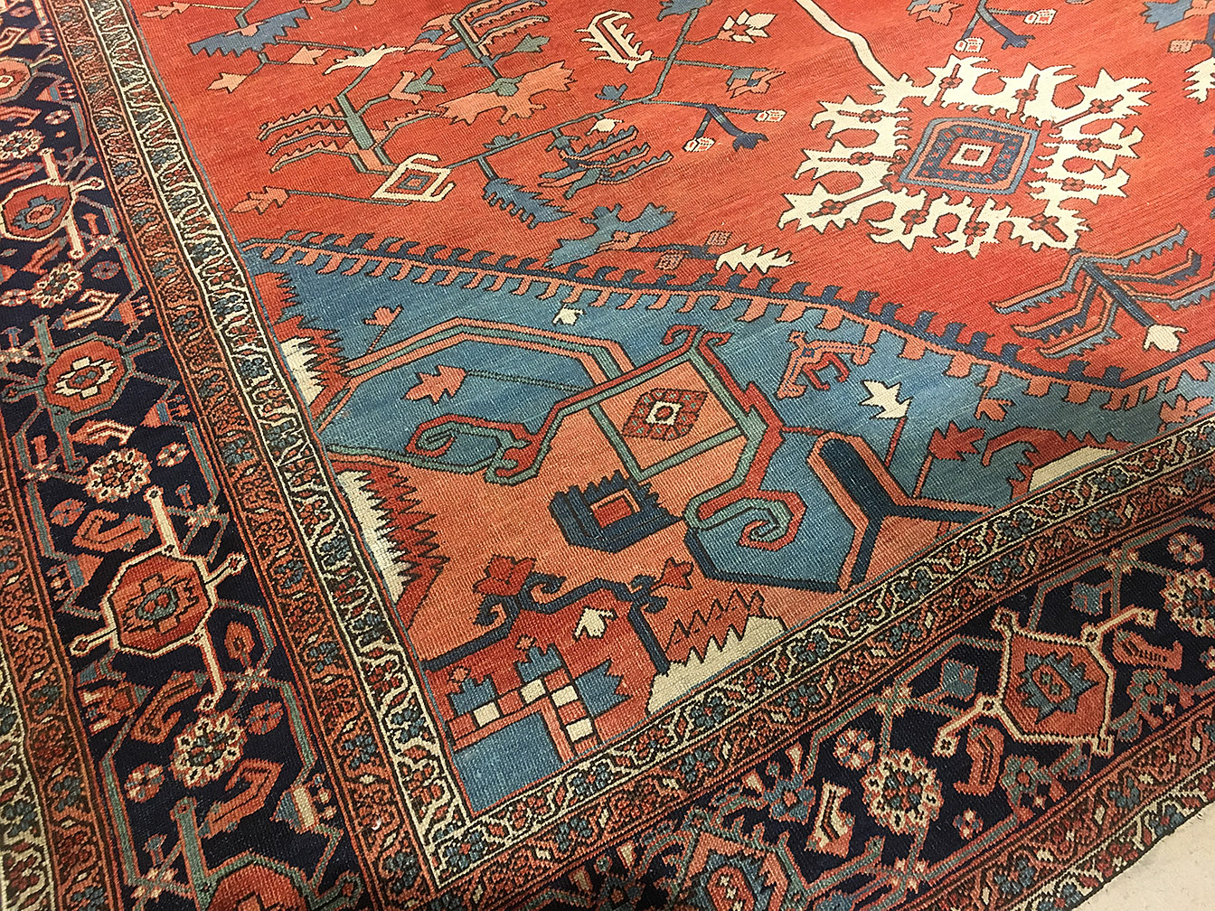 Antique heriz Carpet - # 54308