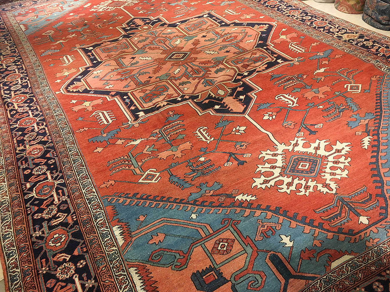 Antique heriz Carpet - # 54308