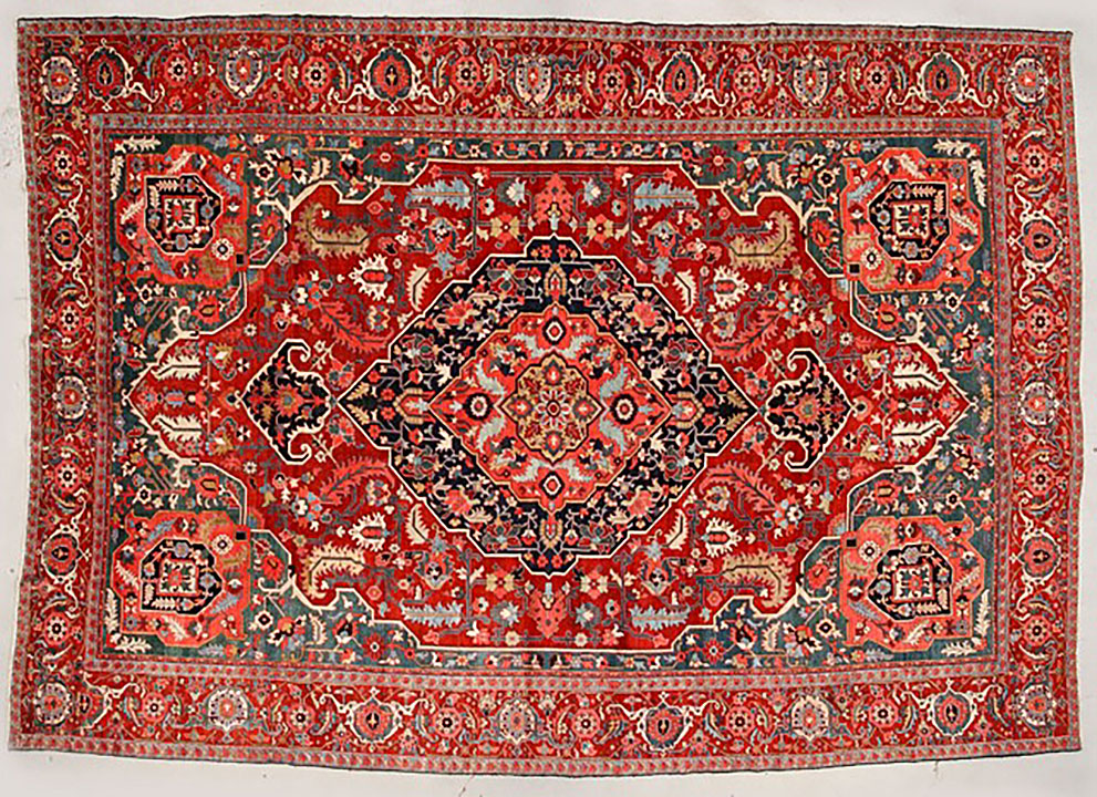 Antique heriz Carpet - # 54327