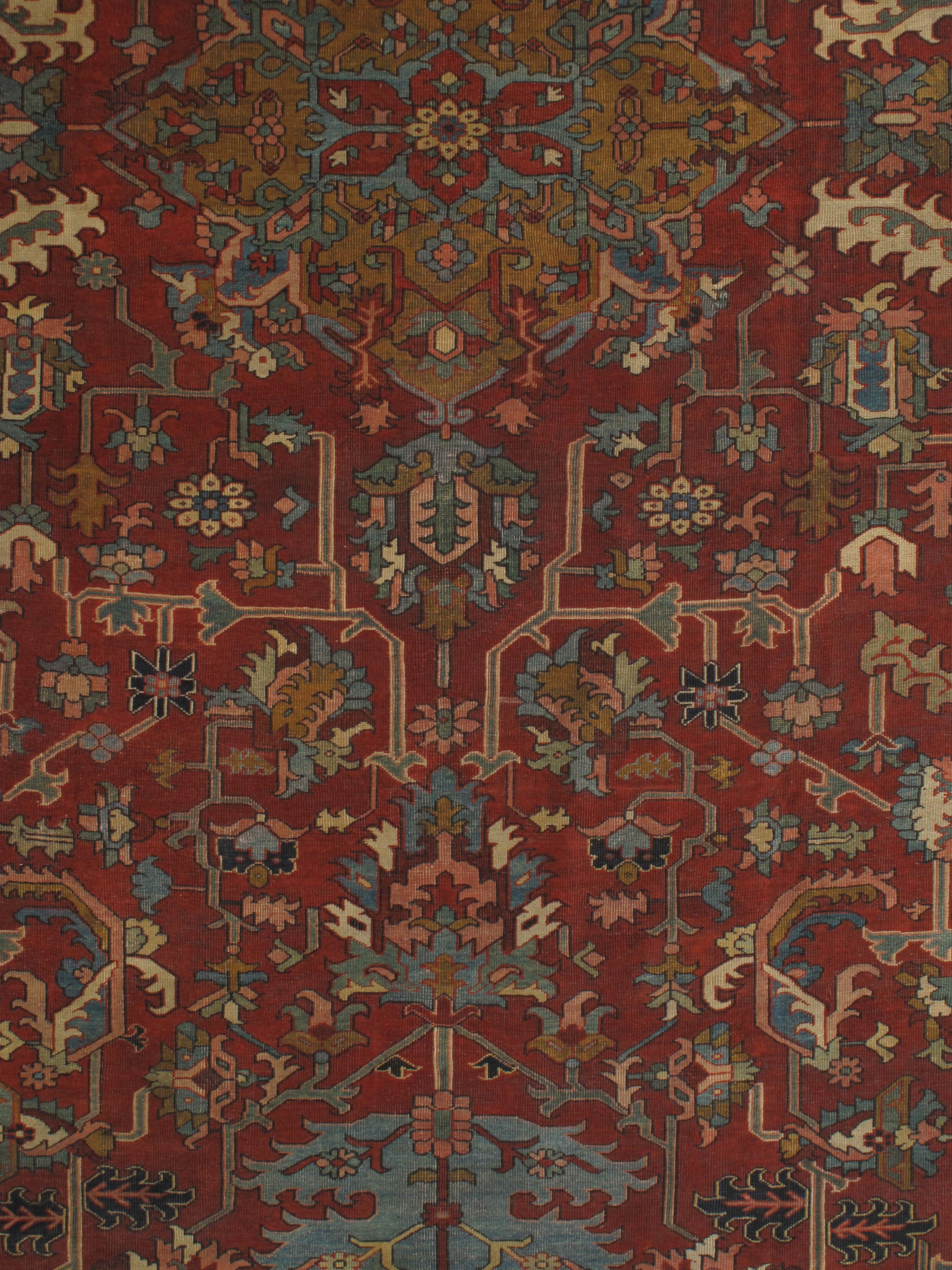 Antique heriz Carpet - # 54365