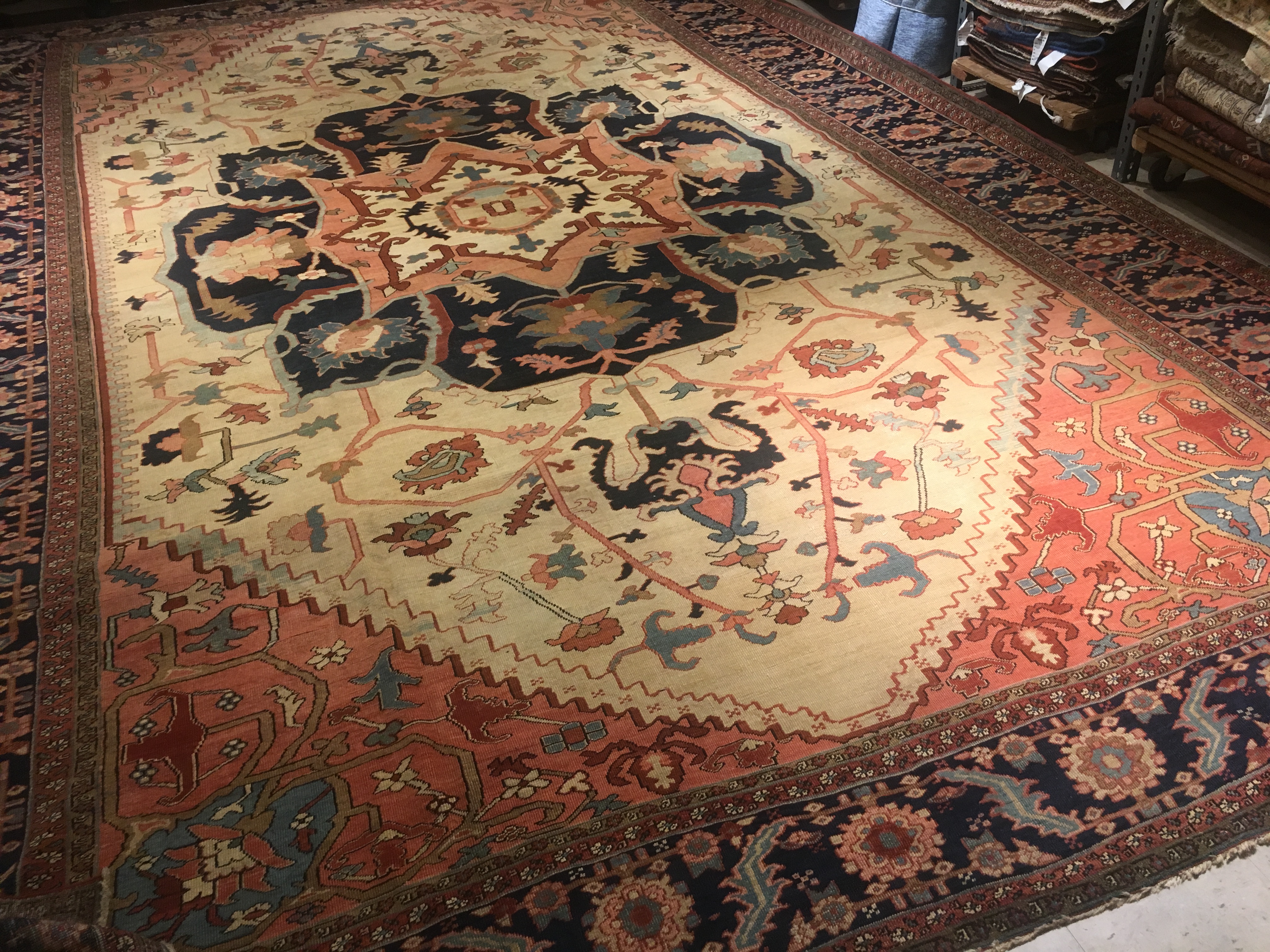 Antique heriz Carpet - # 54536