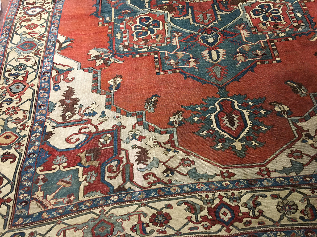 Antique heriz Carpet - # 55524