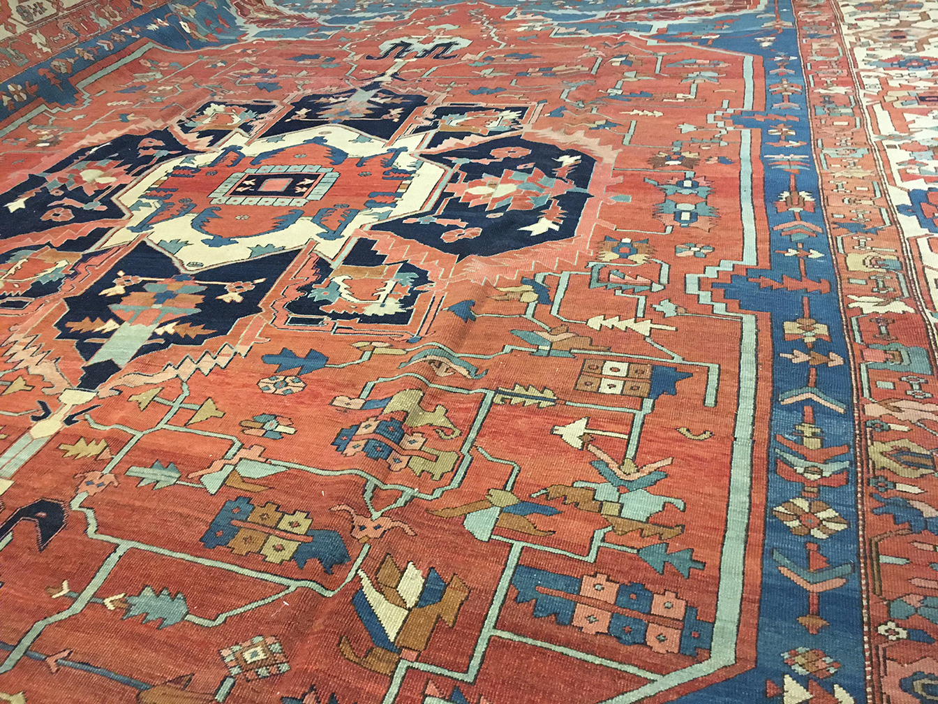Antique heriz Carpet - # 55592