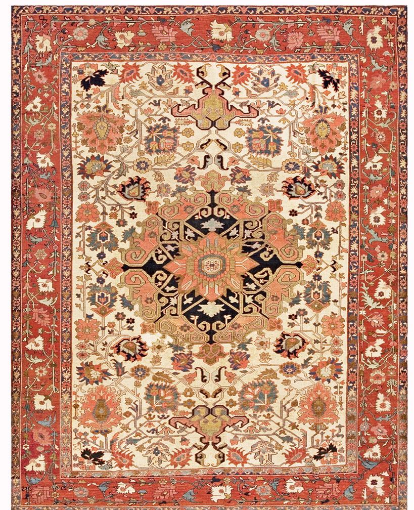 Antique heriz Carpet - # 55700